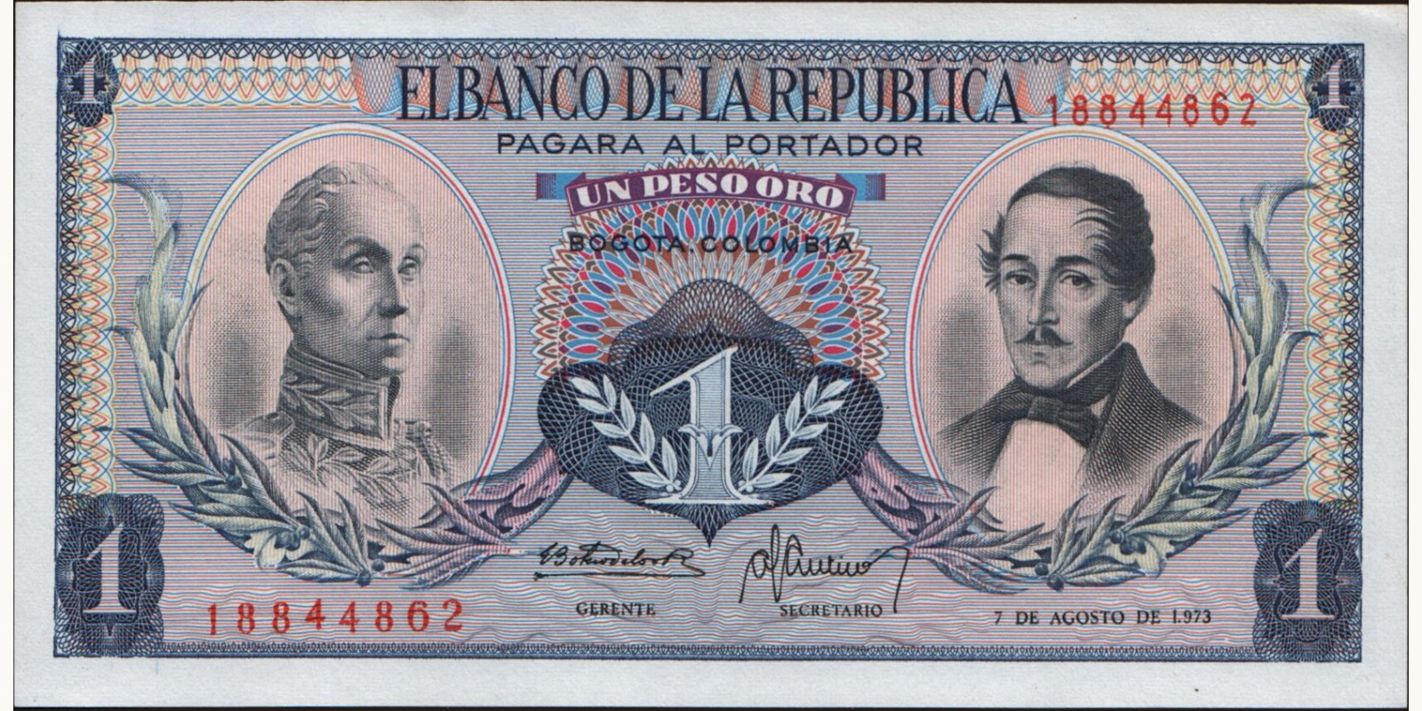 1 pesos 1973