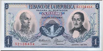 1 pesos 1974