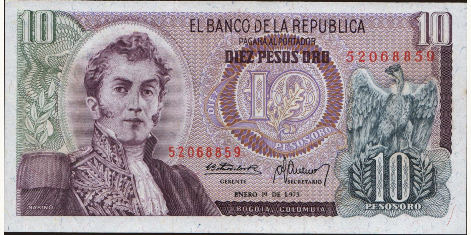 10 pesos 1973