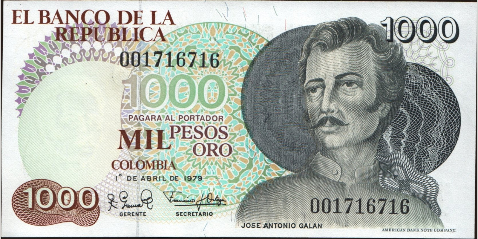 1000 pesos 1979