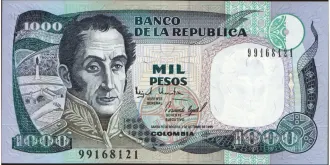 1000 pesos 1995