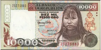 10000 pesos 1992