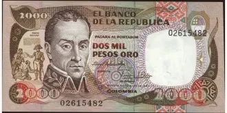 2000 pesos 1983