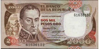 2000 pesos 1985