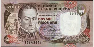 2000 pesos 1988