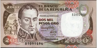 2000 pesos 1992
