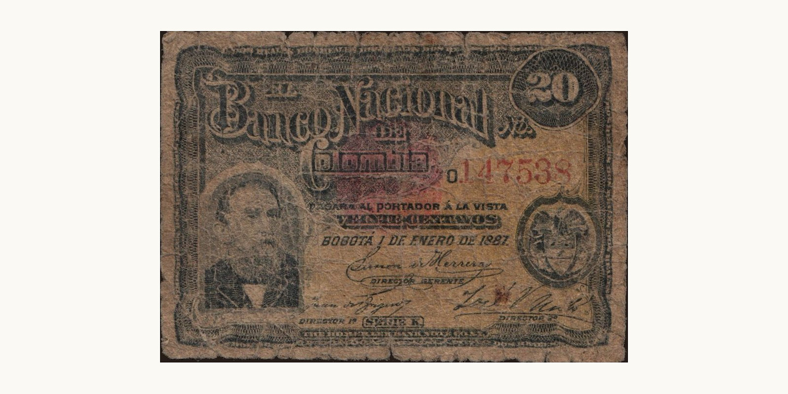 20 centavos 1887