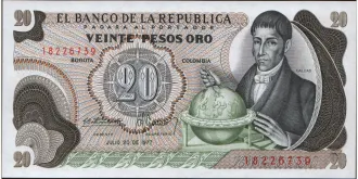 20 pesos 1977