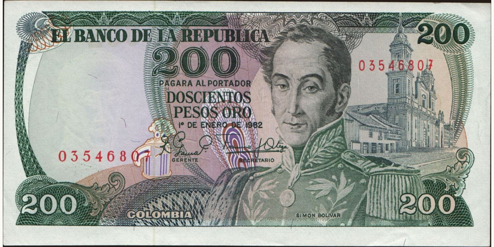 200 pesos 1982