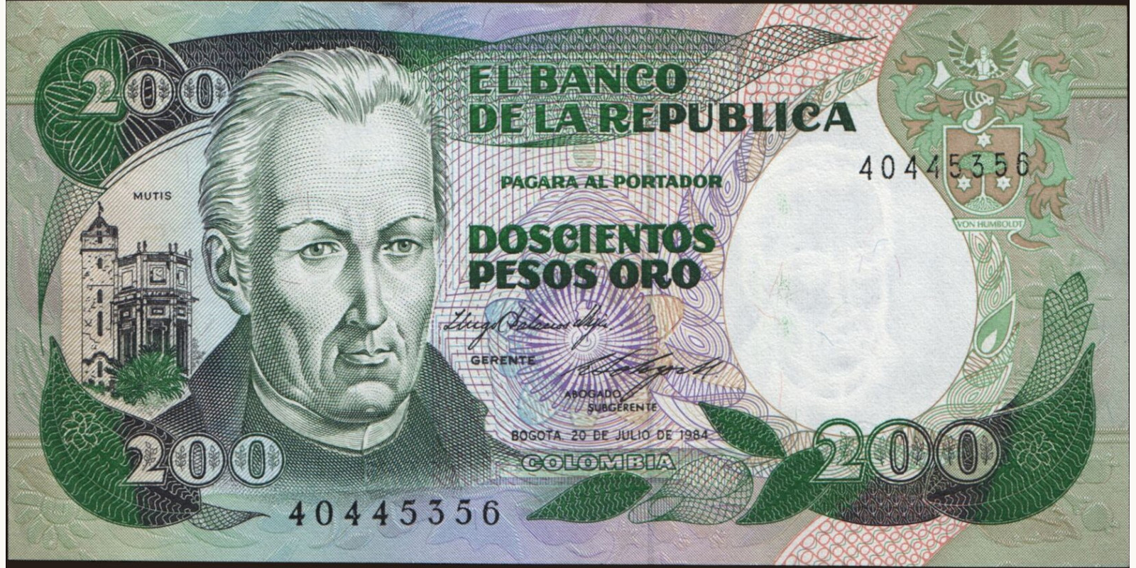 200 pesos 1984