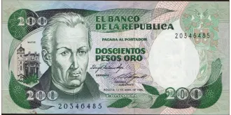 200 pesos 1985