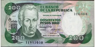 200 pesos 1989
