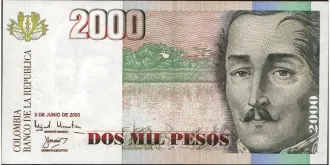 2000 pesos 2003