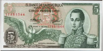 5 pesos 1973