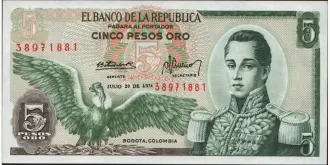 5 pesos 1974