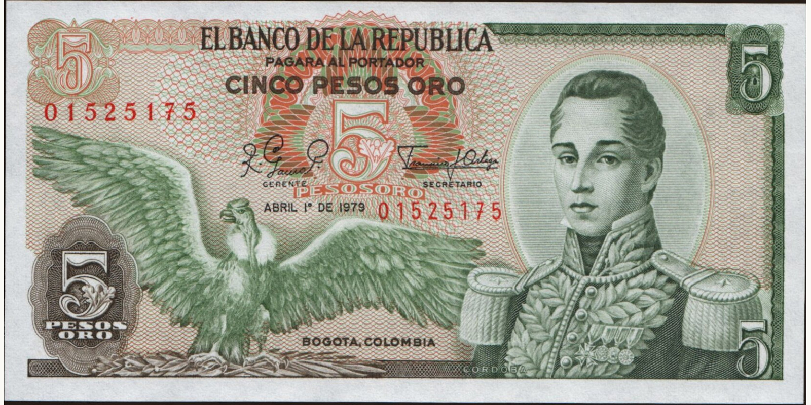 5 pesos 1979