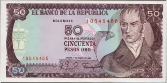 50 pesos 1980