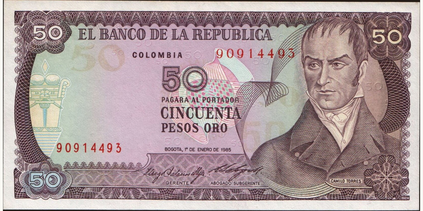 50 pesos 1985