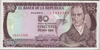 50 pesos 1986