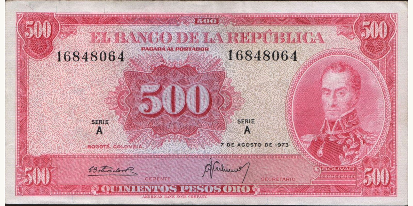 500 pesos 1973