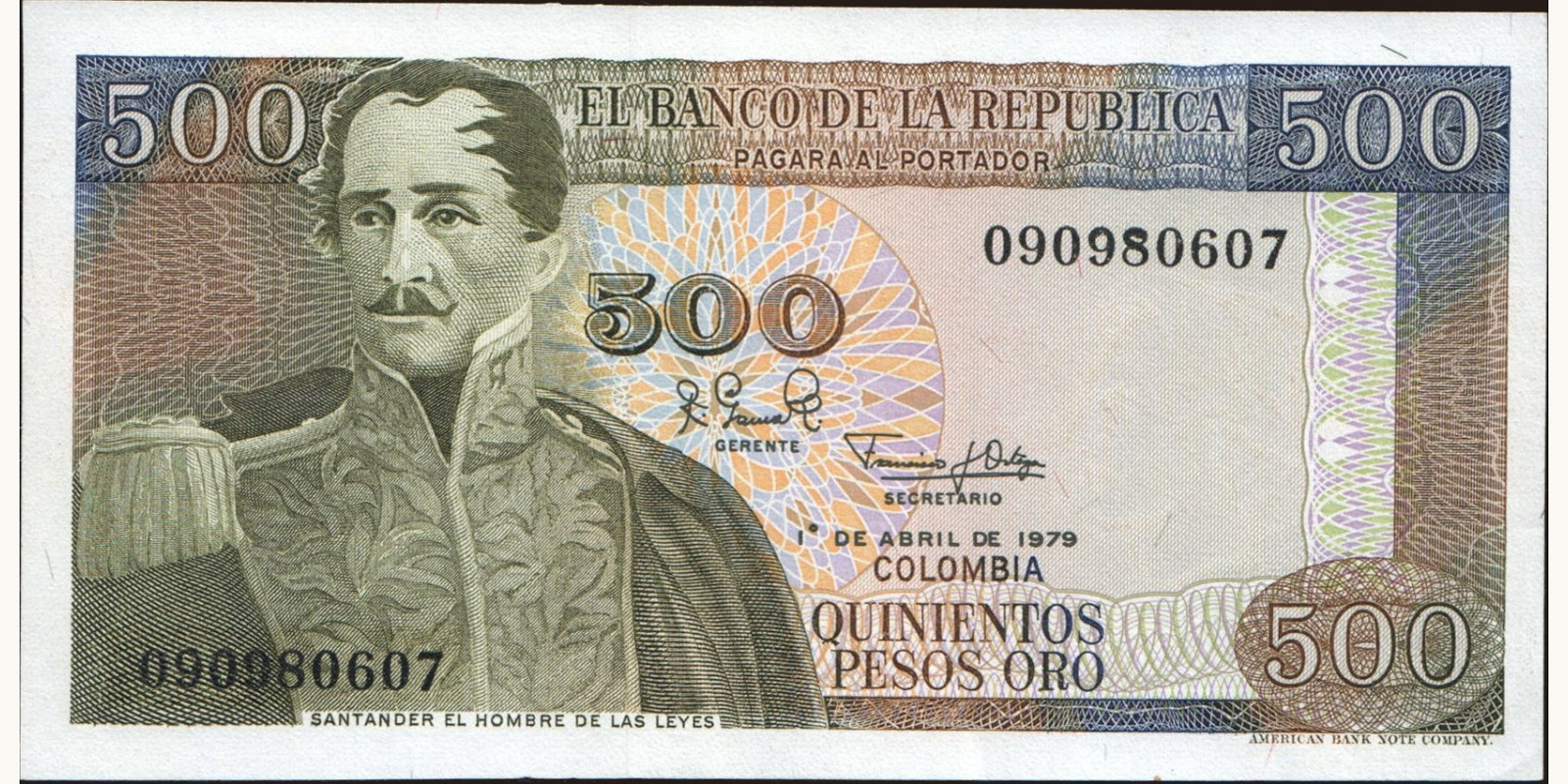 500 pesos 1979
