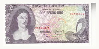 2 pesos 1977