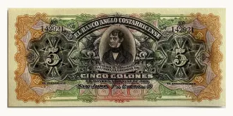 5 colones 1917