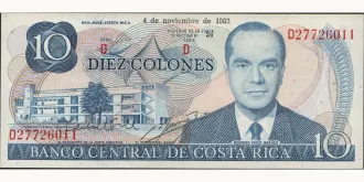 10 colones 1982