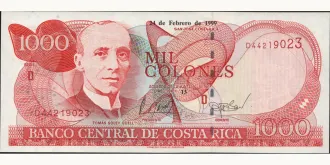 1000 colones 1999