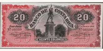 20 colones 1906