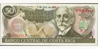 50 colones 1993