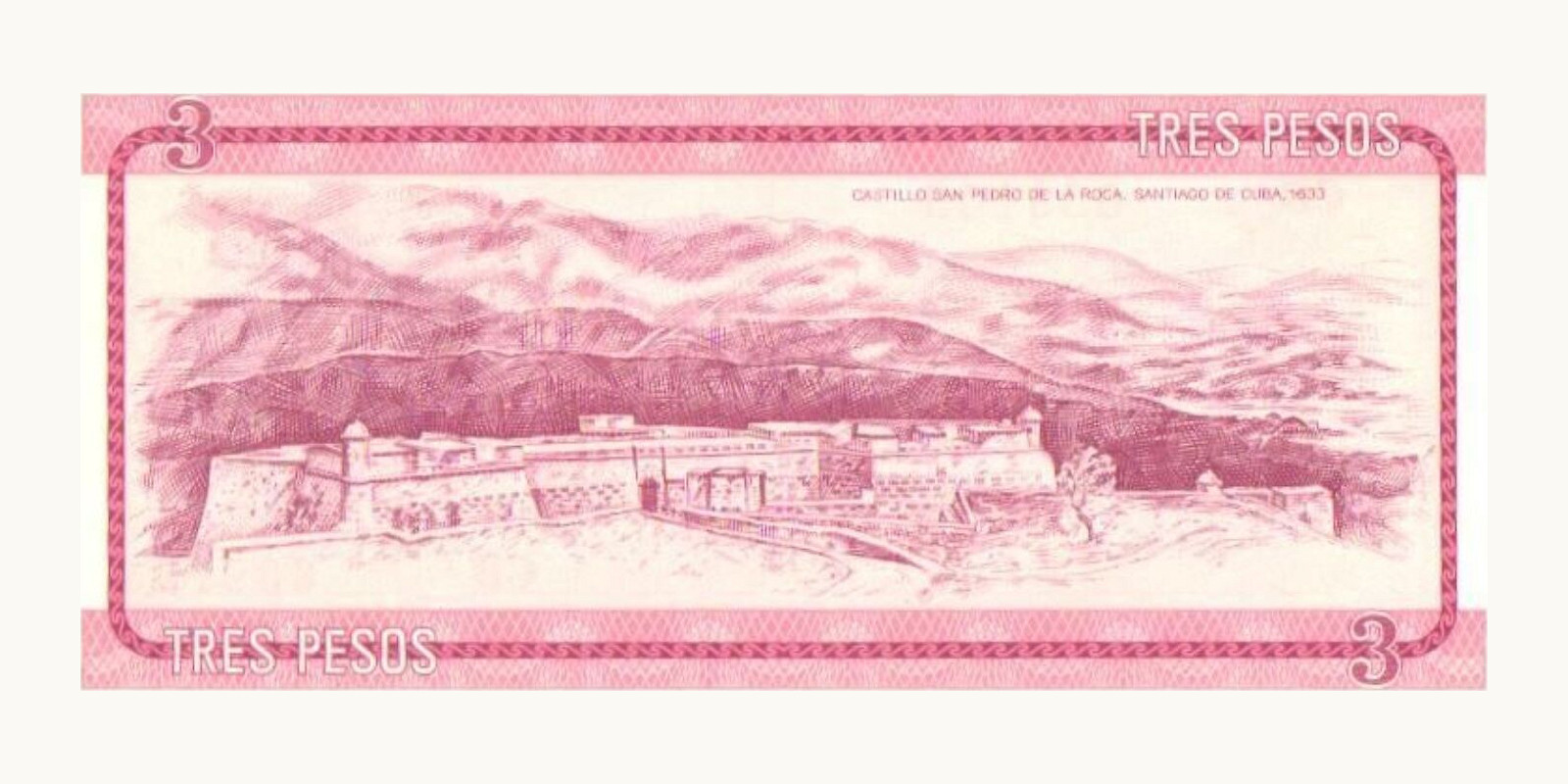 3 peesot Cuba 1985 — Back side