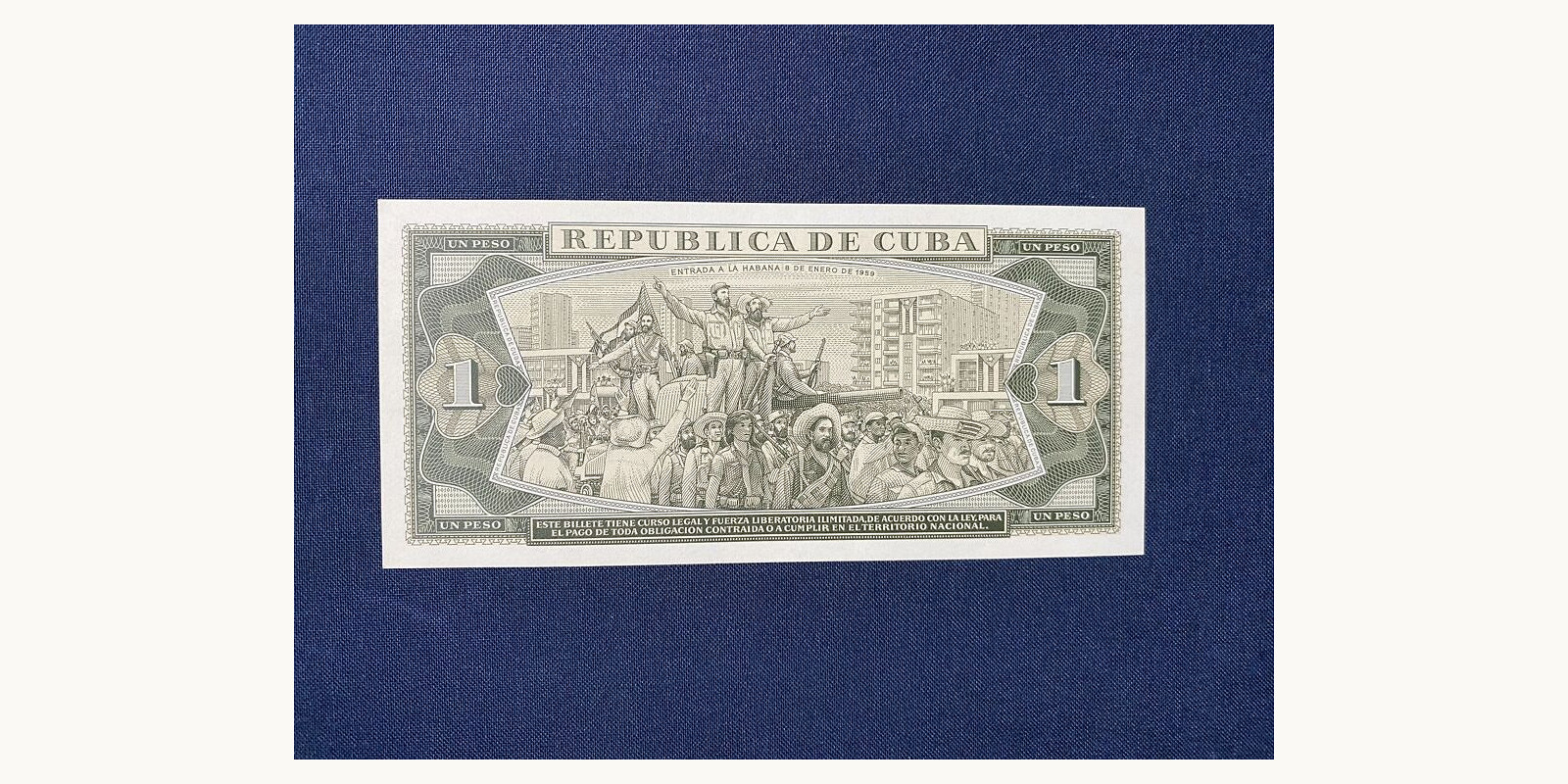 1 peeso Cuba 1985 — Back side
