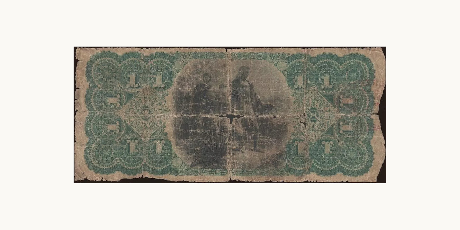 1 pesos Куба 1872 — Оборотная сторона