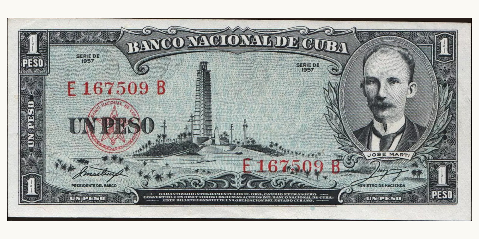 1 pesos 1957