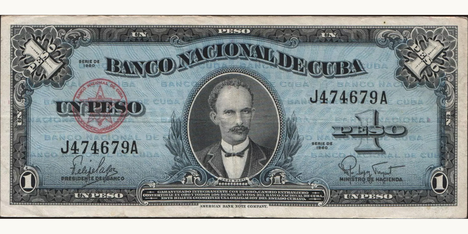 1 pesos 1960
