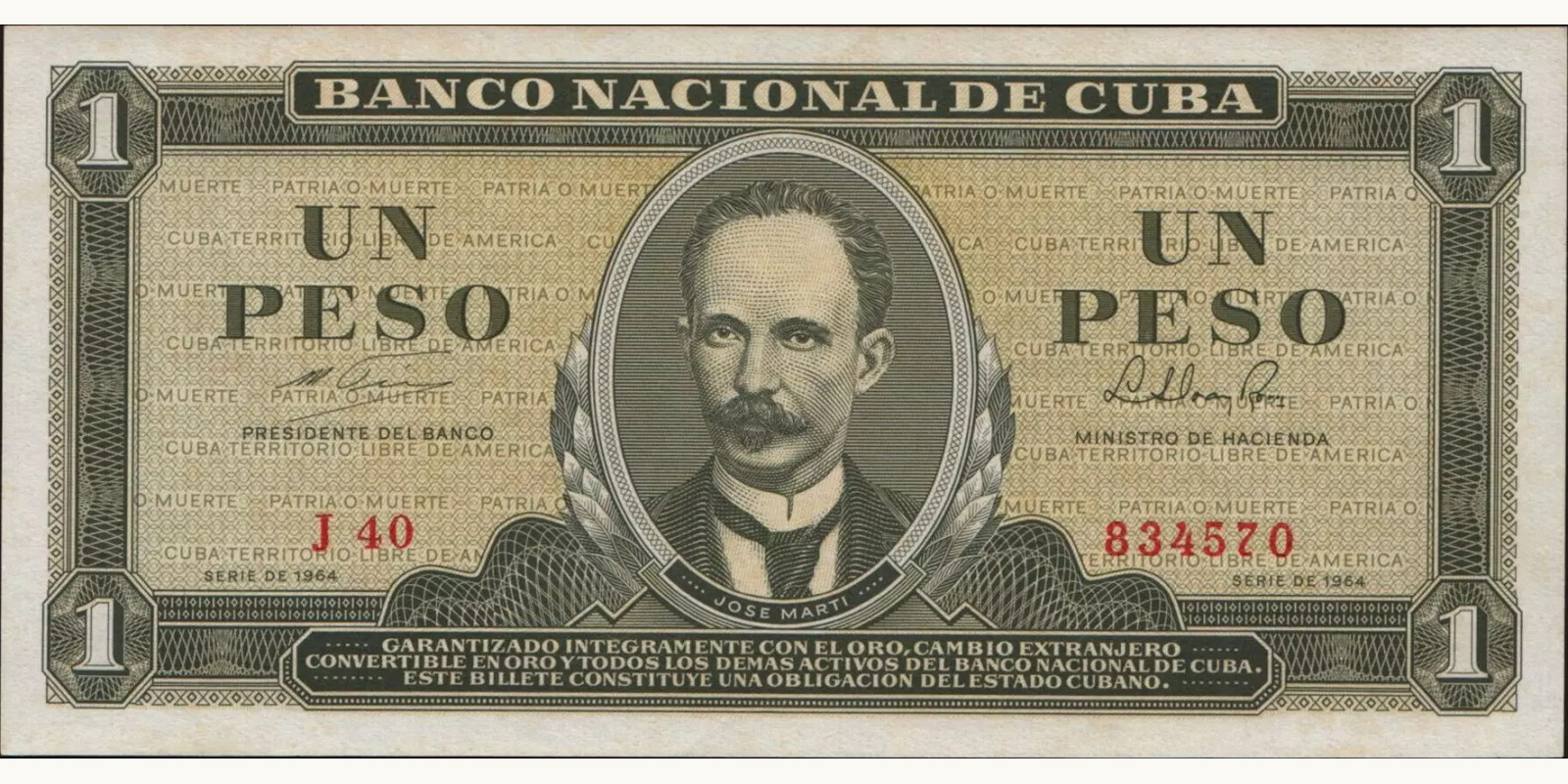 1 pesos 1964