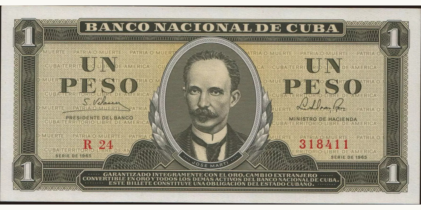 1 pesos 1965