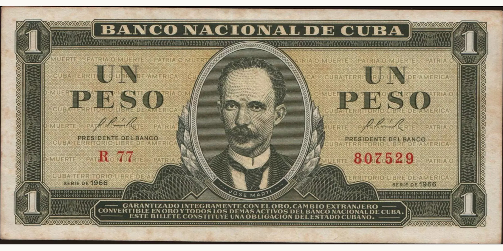 1 pesos 1966