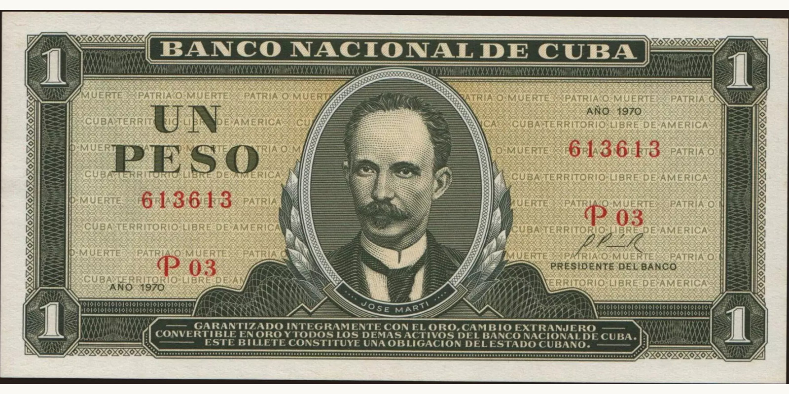 1 pesos 1970