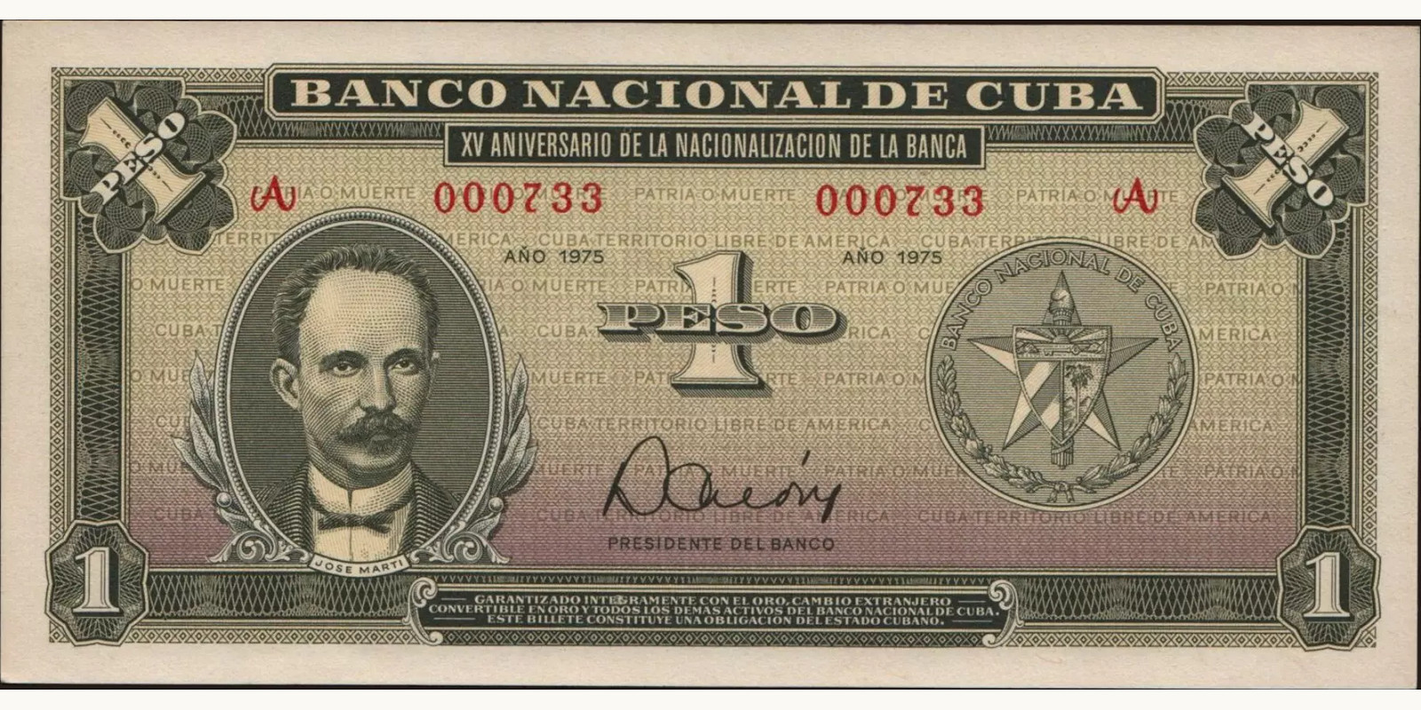 1 pesos 1975