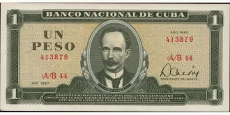 1 pesos 1980