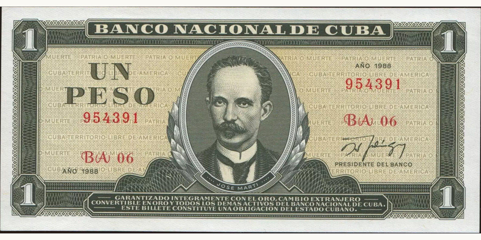 1 pesos 1988