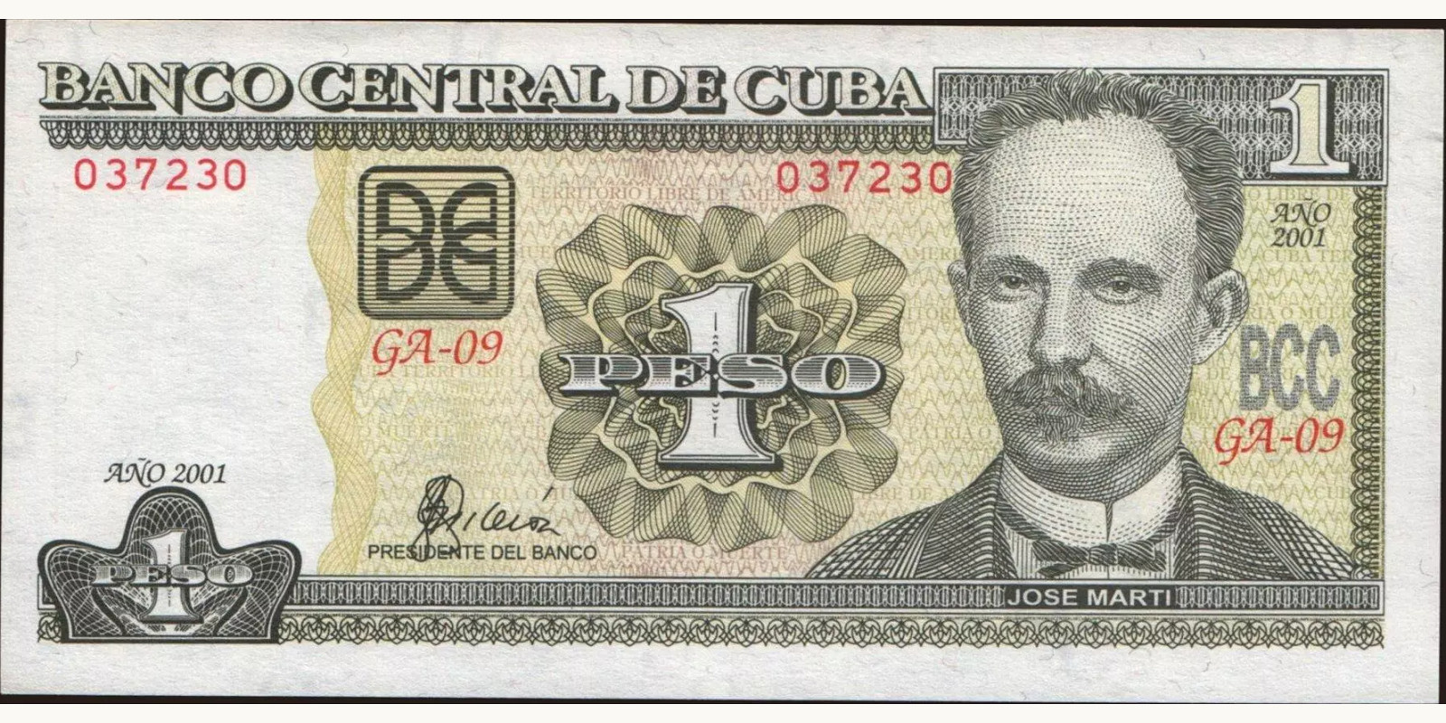 1 pesos 2001