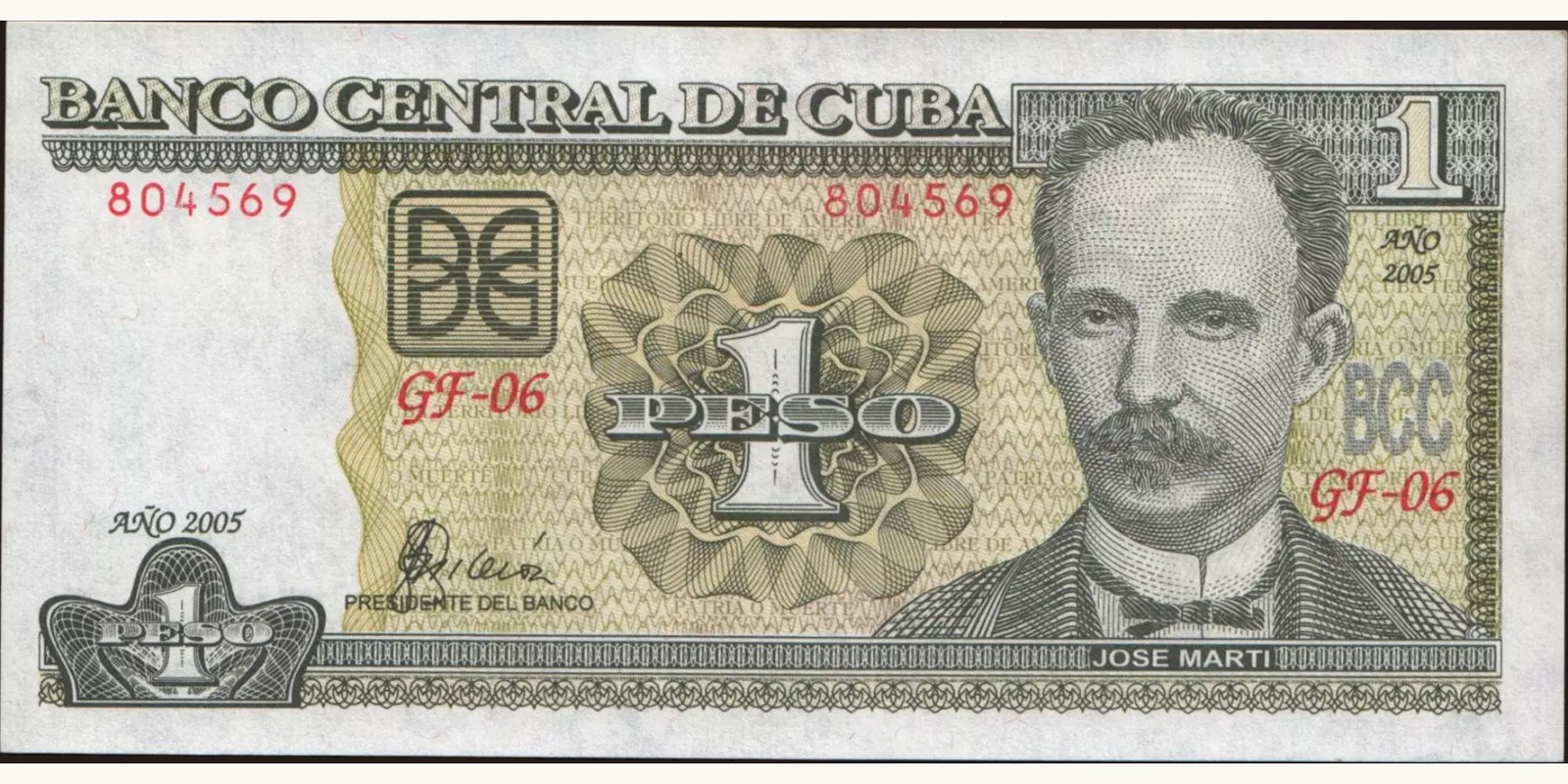 1 pesos 2005