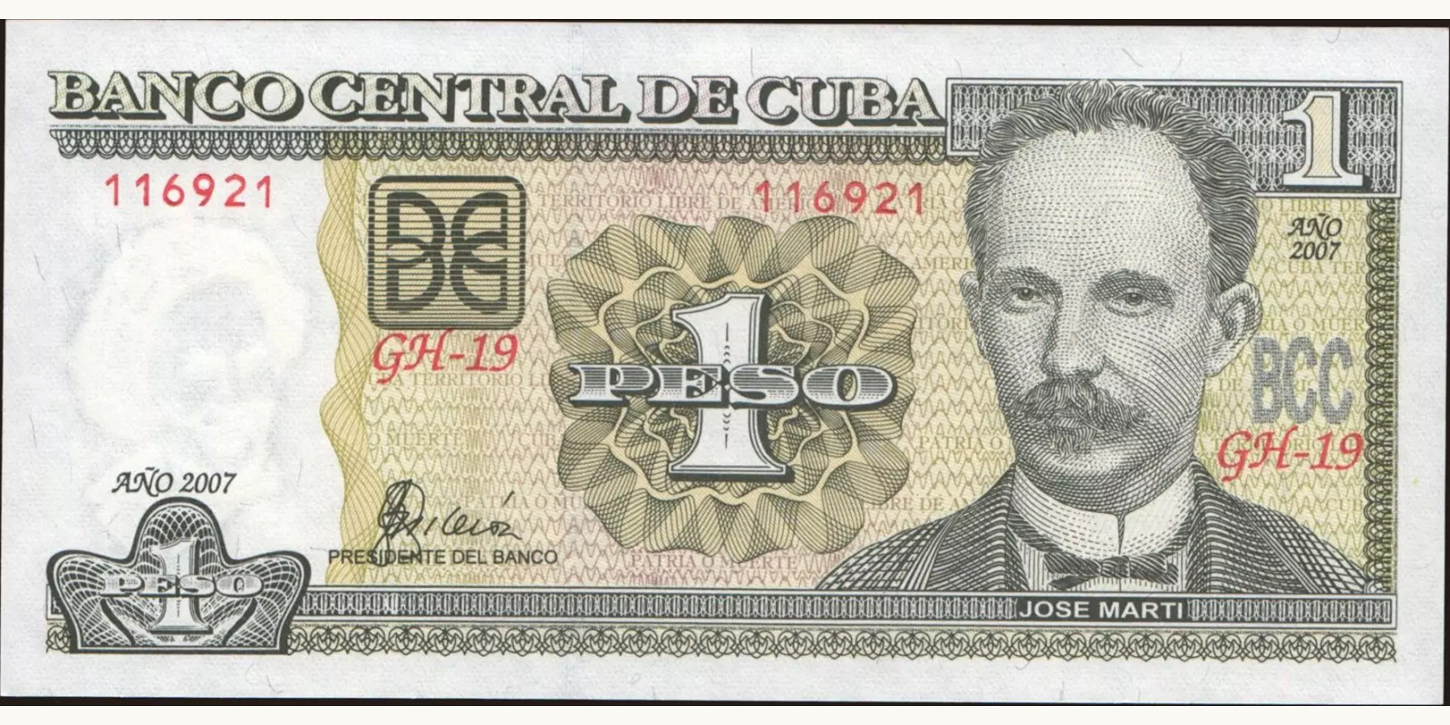 1 pesos 2007