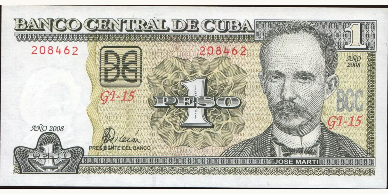 1 pesos 2008
