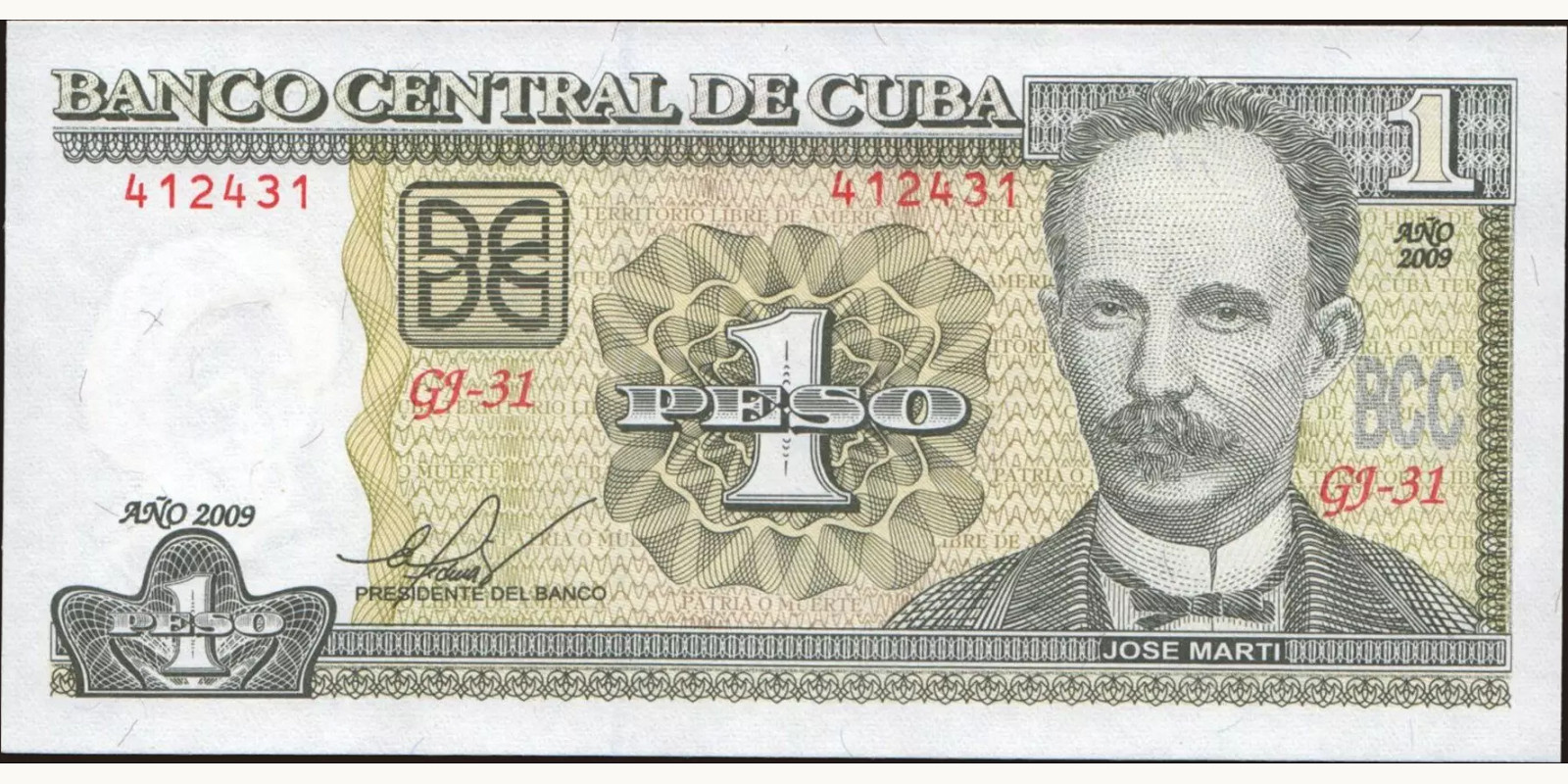 1 pesos 2009