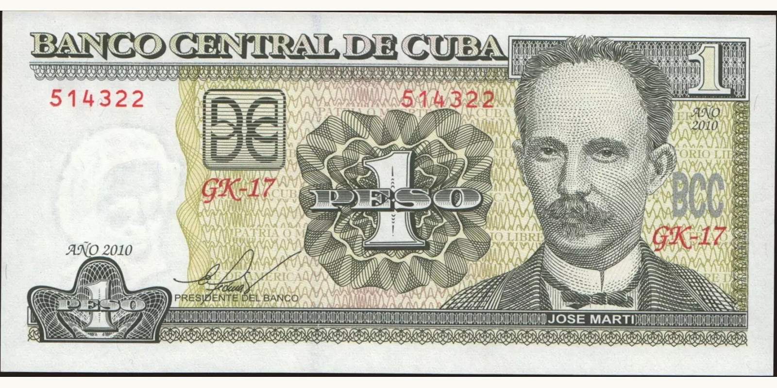 1 pesos 2010