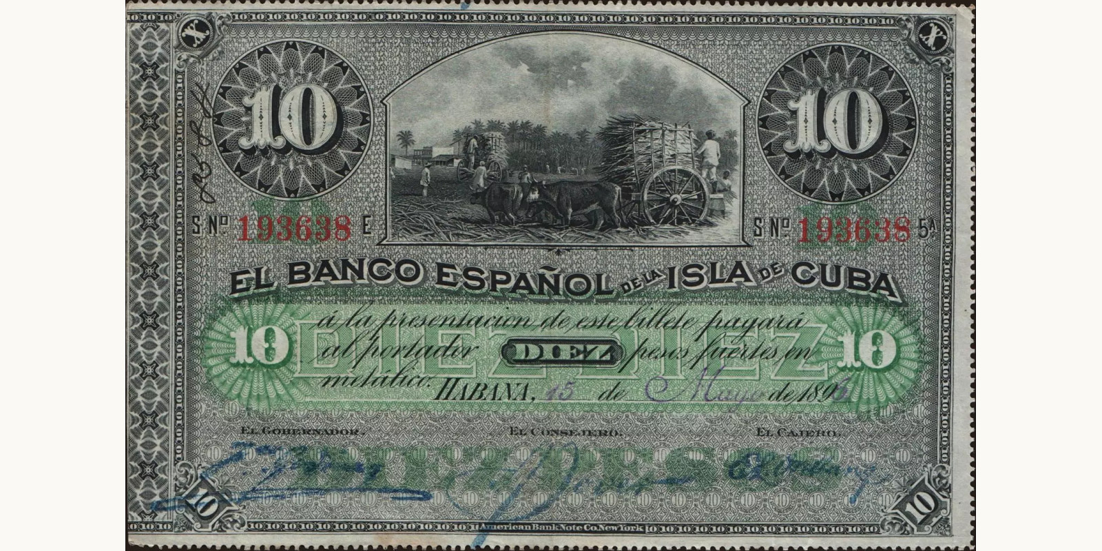 10 pesos 1896